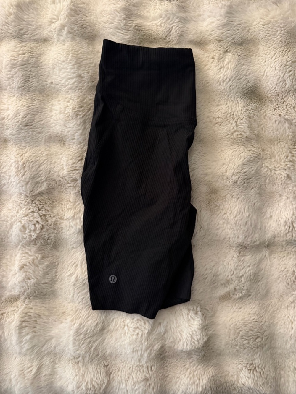 lululemon athletica NWOT Black Ribbed High-Rise Leggings